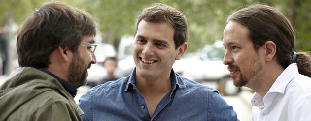 Jordi Évole con Albert Rivera y Pablo Iglesias | formulatv.com